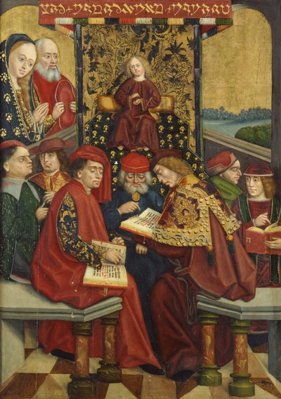 Dispute with the Doctors, from the Dome Altar, 1499 by Absolon Stumme